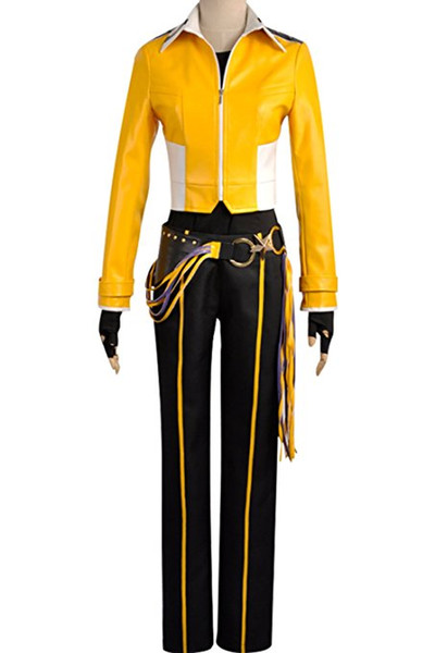 Ensemble Stars Meteor Shinobu Sengoku Yellow School Uniform Cosplay Costume