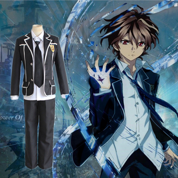 OUMA SHU cosplay costumes red uniforms Japanese anime Guilty Crown clothing Masquerade/Mardi Gras/Carnival costumes supply from s