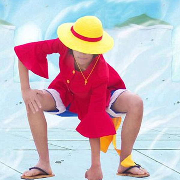 Ten years later Monkey D. Luffy cosplay costumes Japanese anime ONE PIECE clothing Halloween/Masquerade/Mardi Gras/Carnival costumes