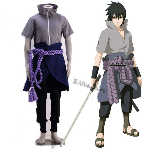 Brand New Japanese Anime Customized Cosplay Costume for Naruto Uchiha Sasuke Cosplay Japanese Anime Cartoon Character Costumes