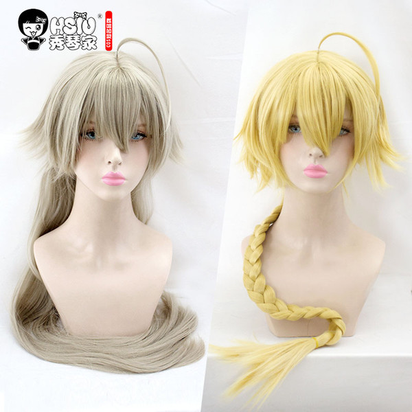 HSIU NEW High quality Jeanne d'Arc Cosplay Wig Fate/Grand Order Costume Play Wigs Halloween Costumes Hair