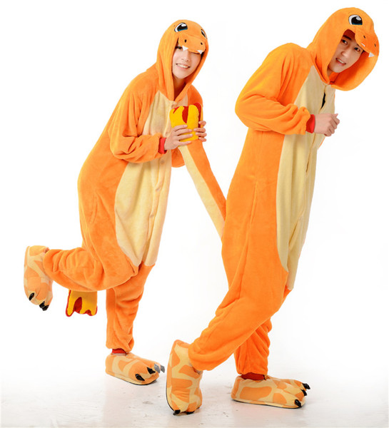 Womens Mens Unisex Fiery dragon Jumpsuit Onesie Pyjamas Costumes Cosplay R015 S--XL