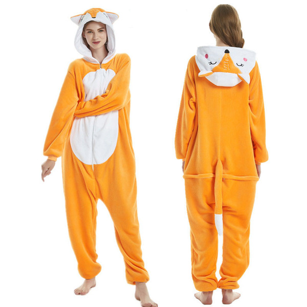 Animal Cute Jumpsuit Pajamas Unisex Cosplay Costume lovely Animal Onesie Homewear Flannel pyjamas Onesies for sale