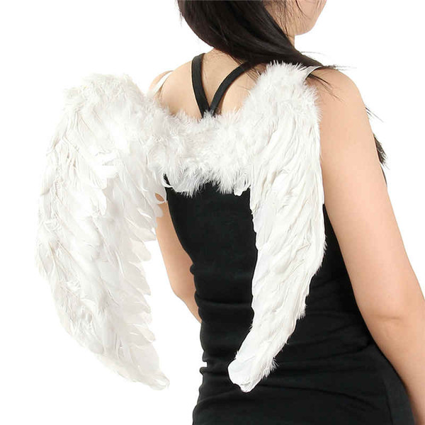 Cosplay Feather Angel Wings Elegant Halloween Costumes Party Supplies White Black Red Colors Perfect For Women Christmas Venetian Masquerade