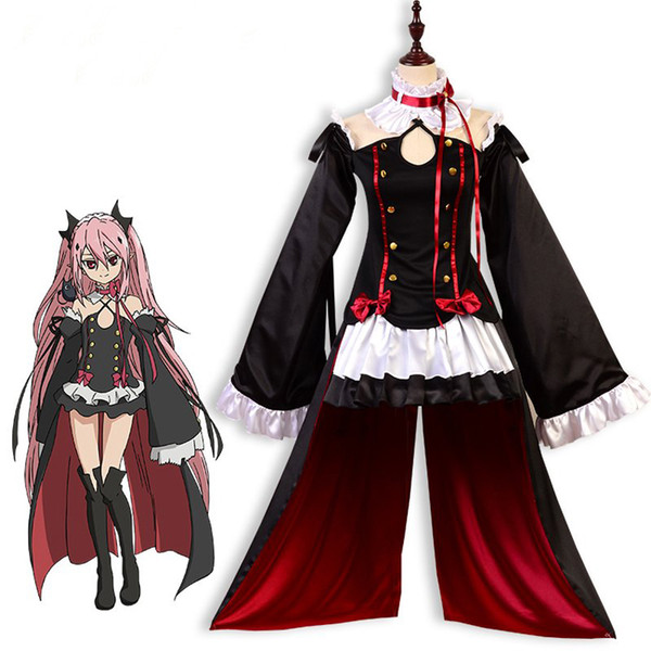 Wholesale-Anime Seraph Of The End Owari no Seraph Krul Tepes Uniform Cosplay Costume Full Set Dress Outfit Size S-XL