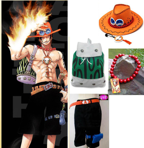 One piece D Ace Cosplay Costume Set