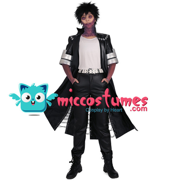 My Hero Academia Dabi Cosplay Costume Men Black Coat Outfits