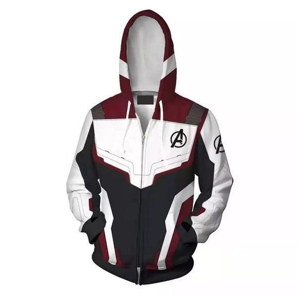 Avengers 4 Endgame Quantum Realm 3D Print Hoodies Super hero hoodies Men women Zipper Sweatshirts Coat Cosplay Costume