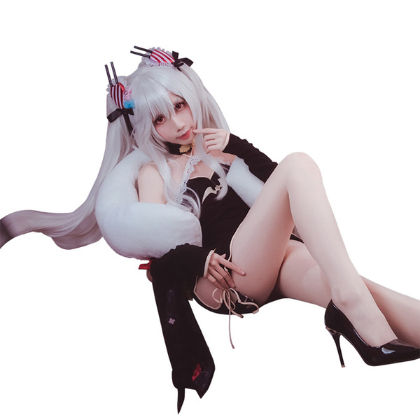 Game Azur Lane Cosplay Costume Vampire Cosplay Costume Vampire Cheongsam Dress