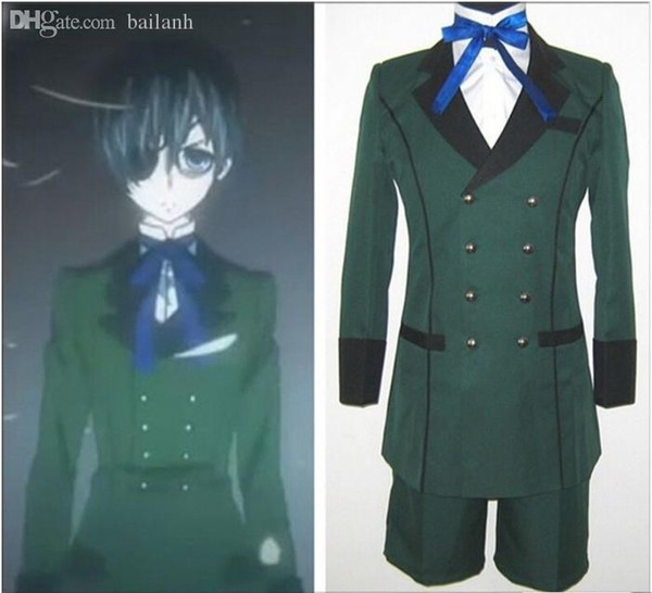 Black Butler kuroshitsuji Ciel Phantomhive Costume emboitement Sebasti Kuroshitsuji Aristocrat Cosplay Costume