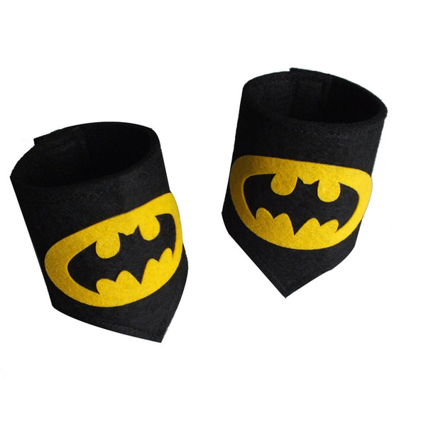 26 styles Kids Superhero Wristband Child Party Holiday Halloween Birthday Favor Felt Wristbands Kids Cosplay Wrist Band