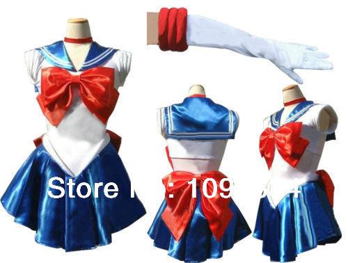 Wholesale-free shipping 2015 hot selling Sailor Moon Costume Sailor Moon cosplay Fancy Dress costume