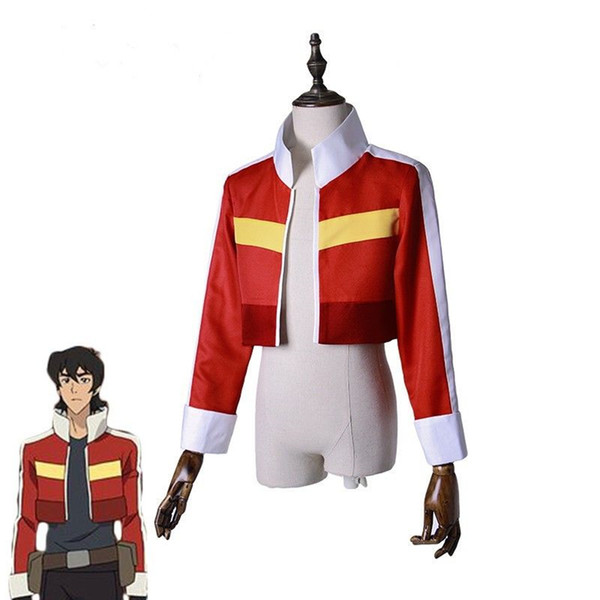 Voltron:Legendary Defender Keith Jacket Costume Red Short Coat Cosplay Adults Top Outfit Role Play