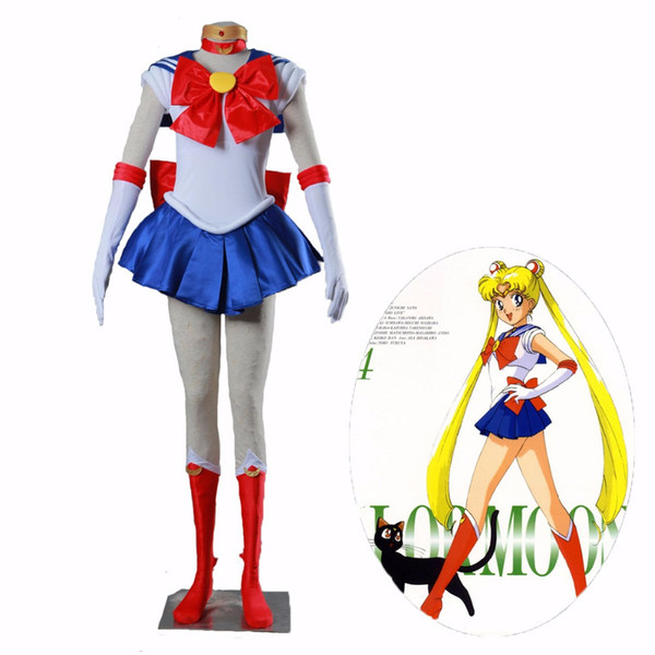 Athemis Anime Sailor Moon Tsukino Usagi Cosplay Party Costume Custom Made Any Size Dress High Quality