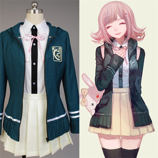 Nanami ChiaKi Costume Danganronpa 2 Cosplay Girl School Uniform Women Sailor Suit Japanese Anime Cosplay Halloween Costume