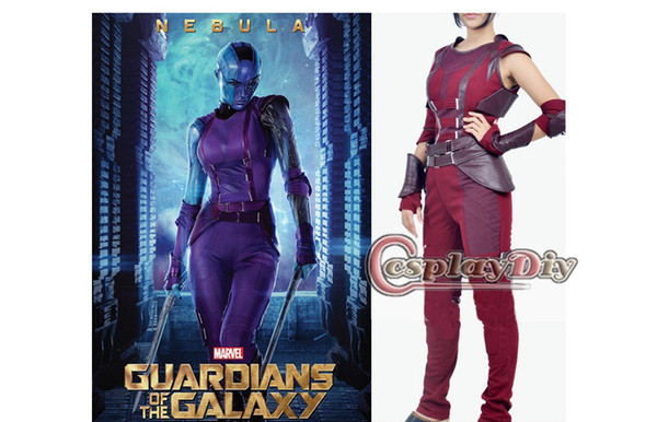 Wholesale-Custom Made Guardians of the Galaxy Nebula Costume Suit Outfit Uniform Adult Women's Halloween Cosplay Costume