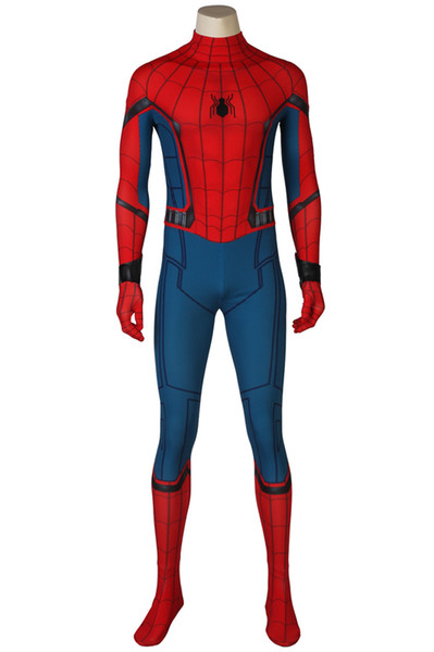 Newest Civil War Spiderman 3D Shade Spandex Fullbody Cosplay Costume Halloween