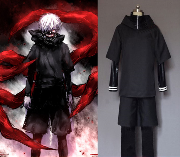 Free custom Tokyo ghouls Ken Kaneki Cosplay costume, personality