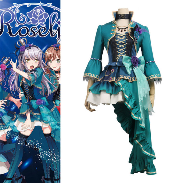 Cosplay clothing Costume COS BanG Dream ! Roselia Opera of the wasteland Minato Yukina Dress Halloween Christmas