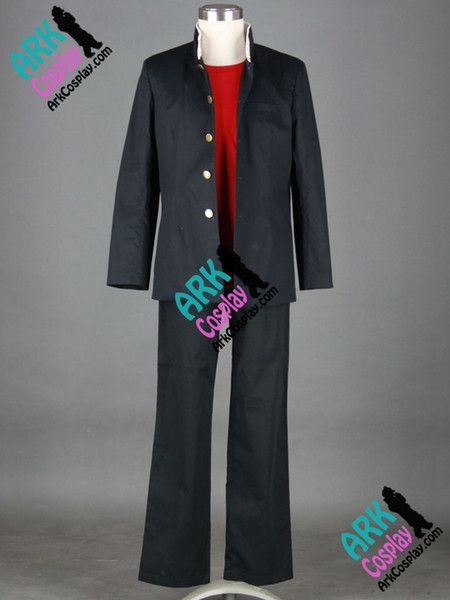 Wholesale-High School Of The Dead Komuro Takashi Cosplay Black Mens Japanese School Uniform High School Of The Dead Cosplay Costume