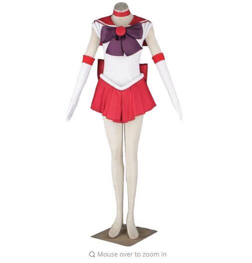 Pretty Soldier Sailor Moon Venus Jupiter Mercury Mars Neptune Saturn Chibi 1G Party Dress Halloween Cosplay Costume