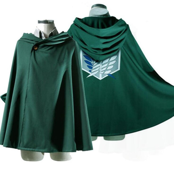 Anime Shingeki no Kyojin Cloak Cape Clothes Unisex Coser Cloak Cartoon Costumes Cosplay Attack on Titan Plus Size Men Women New