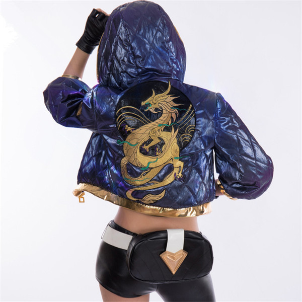 Anime KDA Akali LOL Idol singer new skin kda akali cosplay costumes Jacket Women Christmas costume ship by Dec.5th