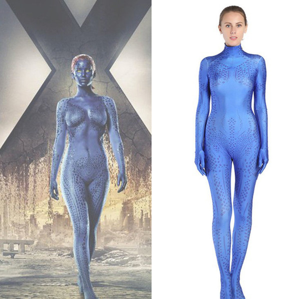 Xmen Mystique Raven Darkholme Cosplay Costume zentai Catsuit Costume