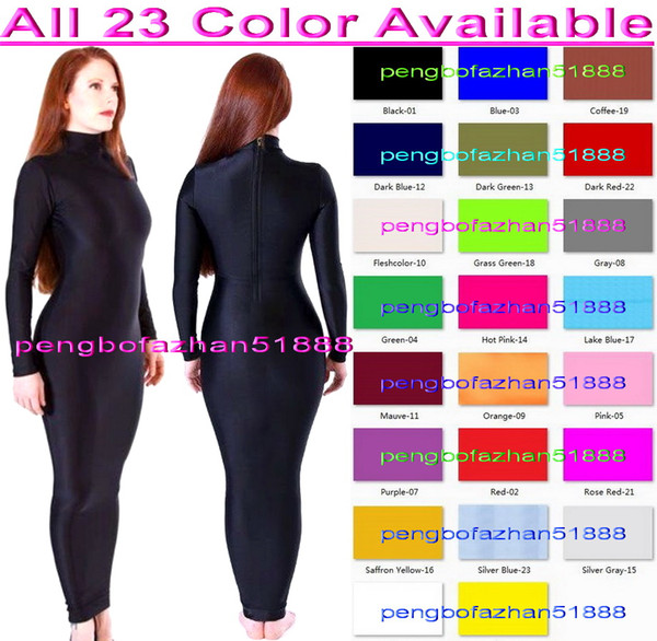 Sexy 23 Color Lycra Body Bags Wrap Dress Sexy Women Sleeping Bag Wrap Dress Body Bags Halloween Fancy Dress Party Cosplay Costumes P315