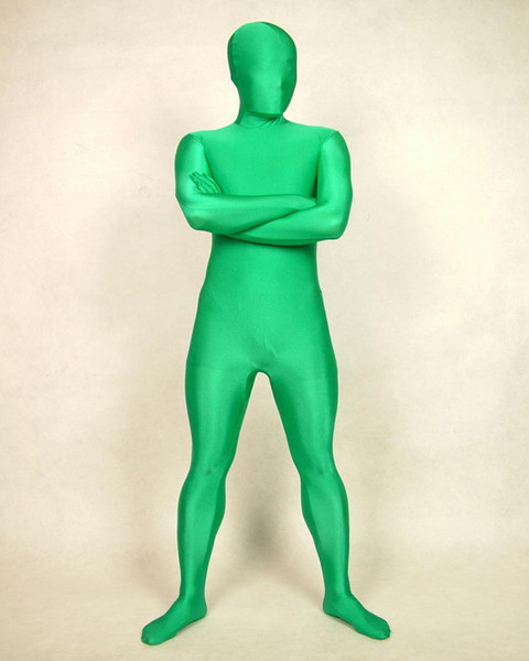 Sexy Lycra Spandex Zentai Flash Green Bodysuit S/M/L/XL/XXL A062