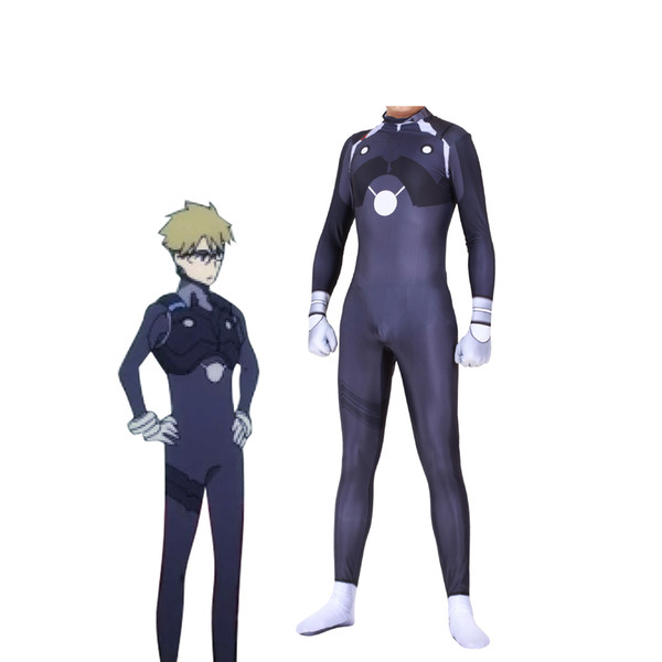 Asian Size Japan Anime DARLING in the FRANXX HIRO Cosplay Costume Lycar Spandex Party Zentai Jumpsuit Bodysuit