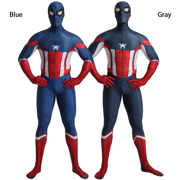 New Design Spider Man Costume Cosplay Zentai Suit Costume