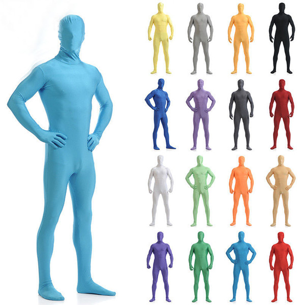 Adult Kid Size Unisex Lycra Spandex Bright 2nd Skin Zentai Costumes Bodysuit Unitard leotard