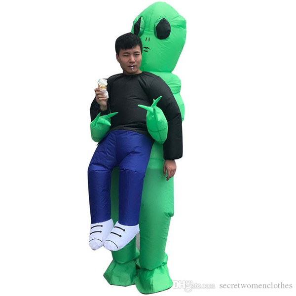 Halloween Unisex Kidnapped by Aliens Cosply Costumes Designer Solid Color Apparel Male Mascot Costumes