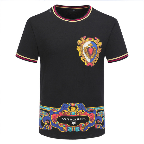 Casual T-shirt Printed T-shirt Men's hip-hop cotton T-shirt High quality short sleeve 2020ss