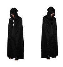 Halloween Explosion Costumes Death Big Cloak Black Death Cloak Devil Black Cap with Cap Long Cloak Free Post