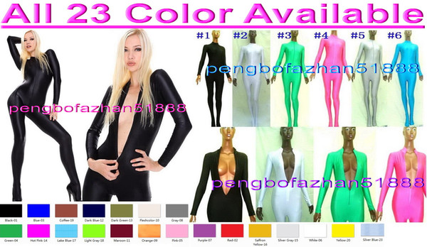 Sexy Body Suit Outfit Unisex Bodysuit Cosplay Costumes New 23 Color Lycra Spandex Suit Catsuit Costumes Unisex Halloween Cosplay Suit P225