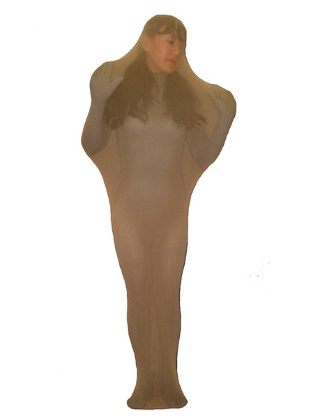 New. Diaphanous Stretchy Wrap Full Body Leotard Suit,S-XXL