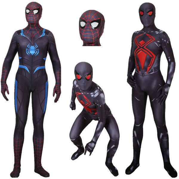 Asian Size Halloween Game Spiderman PS4 War Superhero Unisex 3D Cosplay Costume Party Zentai Fighting Jumpsuit Catsuit Bodysuit