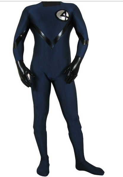 Halloween cospaly Fantastic Four Human Torch Spandex Superhero Costume lycra tights activities Costumes