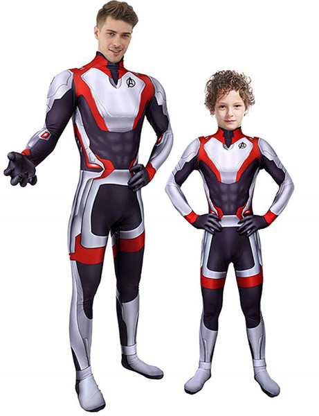 Unisex Lycra Spandex Zentai Halloween Quantum Shirt Cosplay Costumes Adult/Kids 3D Style