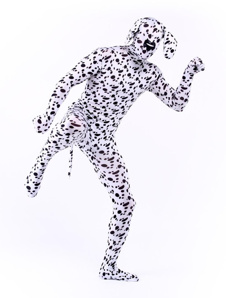 Halloween Animal Cosplay Dalmatian Dog Zentai Suit Costume