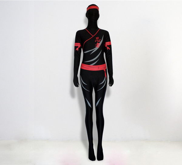 ninja zentai suit, made with lycra, accept customize orders, factory direct sale.