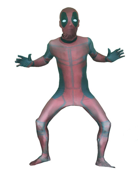 designer lycra spandex 3D printed dead pool costumes zentai suits Halloween cosplay