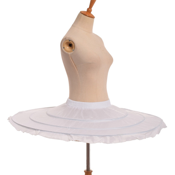 New Women Ballet Skirt Crinoline Hoop Bustle Skirt Pannier White Tutu Skirt Petticoat Fast Shipment High Quality