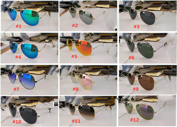 New fashion clothing accessories glasses men's and women's sunglasses 12 color options, free post