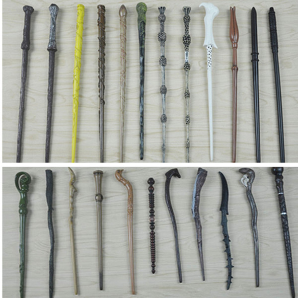 Harry Potter Magic Wand 34 Colors Lord Voldemort Hermione Dumbledore Luna Magic Wands Hogwarts Train Resin Ticket Cosplay Accessories 