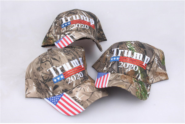 President Donald Trump MAGA Hat Unisex Camo Color Baseball Cap Strapback US Flag Snapback Sports Beach Jogging Golf Ponytail Caps A5708