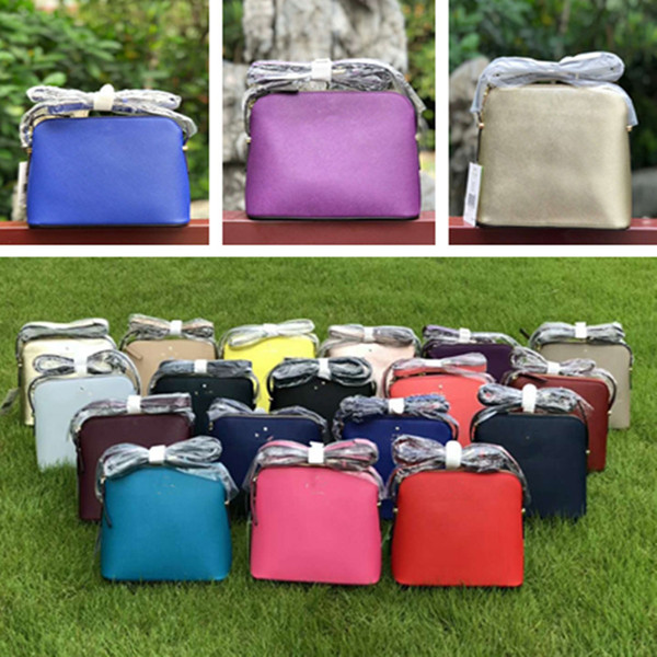 18 Colors KS Satchel Crossbody Bag PU Leather Shoulder Bags Belt Tote Purse Hand Bags Messenger Shell Bags Zipper Waist Fanny Packs C41701