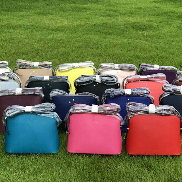 18 Colors KS Satchel Crossbody Bag Women PU Shoulder Bag Belt Tote Purse Handbags Messenger Shell Bags Zipper Waist Fanny Packs C41701